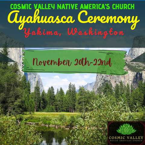 Yakima, WA: US Ayahuasca Ceremony November 20th-22nd 2023 (NEW & IMPROVED CABIN RESORT LOCATION)