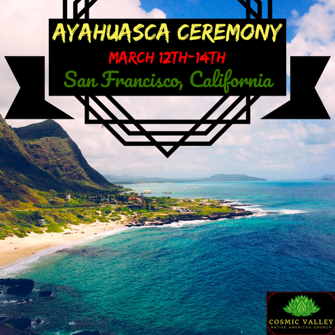 (FULL) San Francisco, CA: US Ayahuasca Ceremony March 12th-14th 2021