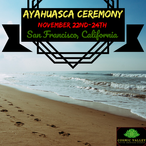 San Francisco, CA: US Ayahuasca Ceremony November 22nd-24th 2021