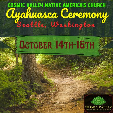 Seattle, WA: US Ayahuasca Ceremony October 14th-16th 2022