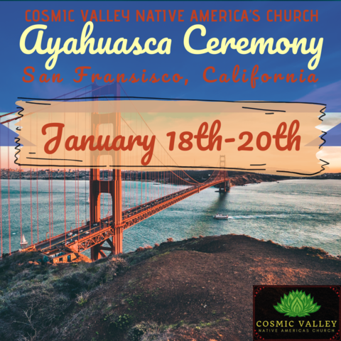(FULL) San Francisco, CA: US Indoor Ayahuasca Ceremony January 18th-20th 2021